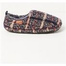 Mens Maddox Check Mule Slippers