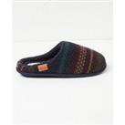 Mens Tommy Textured Knit Mule Slippers