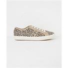 Harlow Animal Print Lace Up Trainers