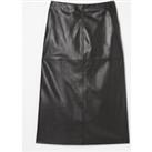 Anya Leather Midi Skirt