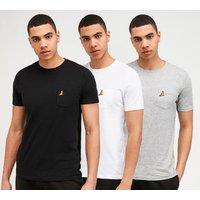 3 Pack Embroidered Logo T-Shirts
