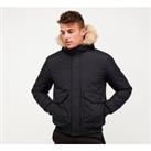 French Connection Faux Fur Padded Jacket