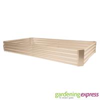 Raised Bed Garden Planter Rectangle (7.5ft x 4ft) - Cream