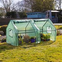 Mini-Greenhouse - Cold Frame Cloche with Reinforced Cover - 6ft x 3ft