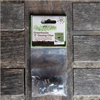 Greenhouse 'Z' Glazing Clips - Greenhouse Window Pane Clips - 25 Pack