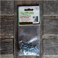Cropped Head Nuts & Bolts for Greenhouses - 15 Pack
