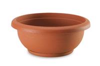 25cm Terracotta Bowl with Saucer