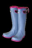 Blue & Pink Wellington Clip Boots - Size 6