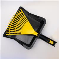 The Bulldozer! Heavy Duty hand rake and dustpan set