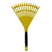 The Bulldozer! Heavy Duty Lawn & Leaf Garden Rake complete with Handle