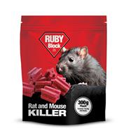 Ruby Block 25 Effective Rodent Control Blocks - 300g