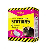 Racan Prebaited / Reusable Mouse Stations - Pack of Two