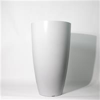 White Tall Egg Shape Planter