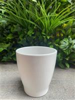 White Glazed Ceramic Pot