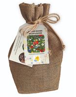 Seed Bombs Wildflowers Jute Bag