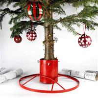 Contemporary Christmas Tree Stand in RED - for trees up to 8ft tall
