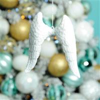 Christmas Tree Decoration - White Angel Wing