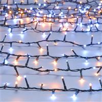 Christmas Tree Lights - 2000 Warm White and White Led Sparkle Lights