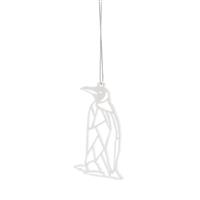 Christmas Tree Decoration - Acrylic White Penguin