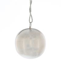 Christmas Tree Decoration - Steel Silver Bauble