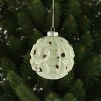 Christmas Tree Decoration - Antique Effect Square Glass Bauble