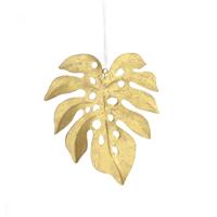 Christmas Decoration - Gold Monstera Leaf