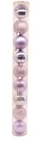 Assorted - Lilac Baubles - Christmas Tree Decoration Pack of 9