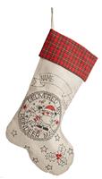Hessian Christmas Stocking