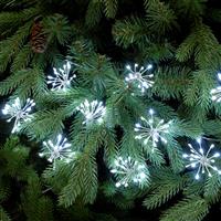 Christmas Tree String Lights - Twinkling Starburst Lights - Bright White