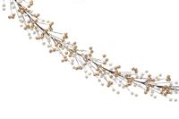 Christmas Decoration - White and Gold Berry Garland