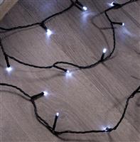 Christmas Lights - 100 White LED Timer Lights - Battery Operated