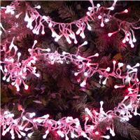 290 Pink & White Cluster Lights - Christmas Tree Lights