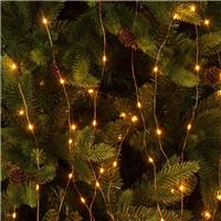 120 Amber Branch Lights - Christmas Tree Lights