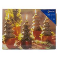 Christmas Tree Candle Canvas