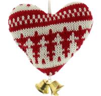 Christmas Tree Decorations - Knitted Heart