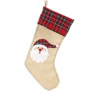 Tartan Santa Stocking - Christmas Stocking