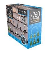 760 White and Warm White Glow-Worm Lights - Christmas Lights