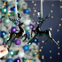 Pair of Iridescent Reindeers - Christmas Tree Decoration
