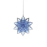 Hanging Dark Blue Snowflake - Christmas Tree Decoration