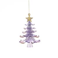 Hanging Lilcac and Gold Tree - Christmas Tree Decoration