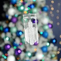 Christmas Decoration - Clear and White Sleigh