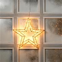 Christmas Decoration - Twinkling Dewdrop Star- 480 Traditional Warm White Led Lights