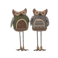 Christmas Decoration - Assorted Grey and Green Owls