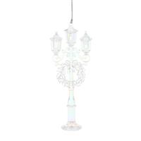 Christmas Tree Decoration - Clear and Iridescent Street Lamp