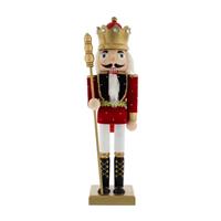 Traditional Nutcracker with Gold Crown - 30 tall - Christmas Decoration