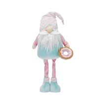 White, Pink and Green Standing Gonk - Christmas Decoration