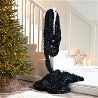 Christmas Tree Decoration - Super Long Midnight Blue Tinsel