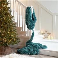 Christmas Tree Decoration - Super Long Powder Blue Tinsel