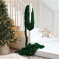 Christmas Tree Decoration - Super Long Green Tinsel - 20m
