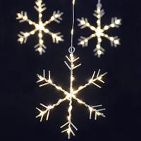 Christmas Lights - Snowflake Curtain Light - Warm White Led Light